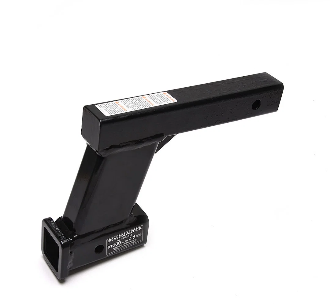 048-8 – ROADMASTER Trailer Hitch Receiver Tube Adapter, Fits 2 Inch Receiver 8 Inch Drop 10000 Pound Capacity Steel O...